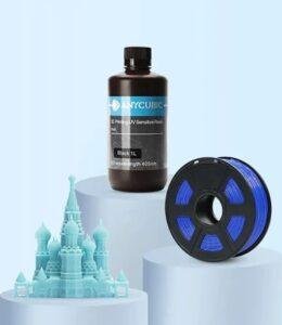 Drucker Materialien (PLA, Filament, UV resin)